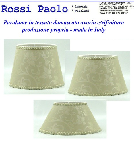 Paralume classico tessuto