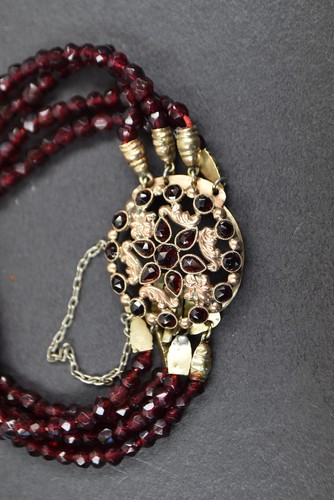 Bracciale antico con - bracciale, granate
