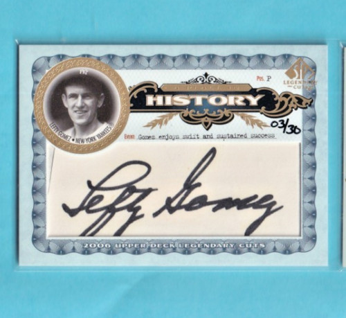 2006 upper deck lefty gomez - 2006,