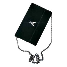 Borsa nera Patrizia Pepe velluto  15.5x24x6   con logo fly parte frontale Nuova 