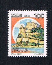 ITALIA 1 FRANCOBOLLO CASTELLI