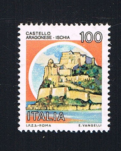 Italia francobollo castelli - italia,