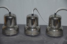 Frandsen - Set lampade - tre lampade a sospensione - Cromo - Made in Denmark - anni 60/70  