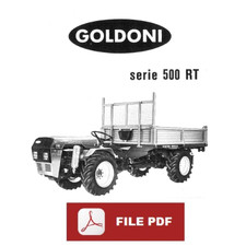 GOLDONI serie 500 RT Manuale uso manutenzione Libretto istruzioni motoagricola