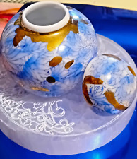 Vaso Potiche in Porcellana dipinto a mano Artigianato Orientale Vintage