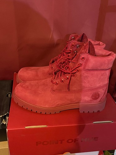 Red timberlands brand new size - red,