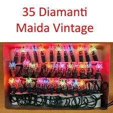 Luci di Natale 35 Luci Diamanti Maida Piselli Vintage Collezionismo