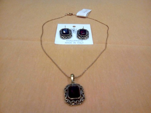 Collana girocollo orecchini - , +
