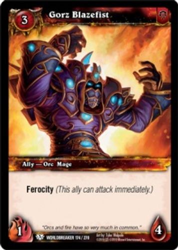 Gorz blazefist worldbreaker - gorz,