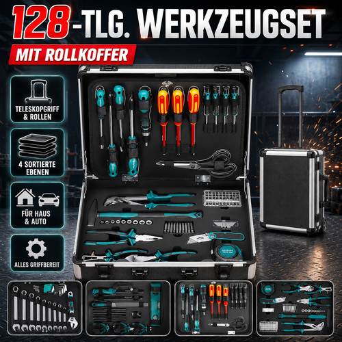 Set attrezzi 128 pezzi - |,