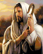 SCHEMA SCHEMI PUNTO CROCE RICAMO GESù BUON PASTORE DMC