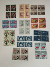 Lotto francobolli quartine - lotto,