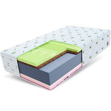 Materasso SAVONA 7 zone 180x200 cm H3 H4 22 cm rivestimento lattice cocco visco aloe vera