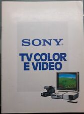 SONY TV COLOR E VIDEO ANNI 70 CATALOGO