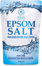 Sali Di Epsom 1Kg 100% Magnesio Naturale Lenitivo Allevia I Muscoli Rilassamento