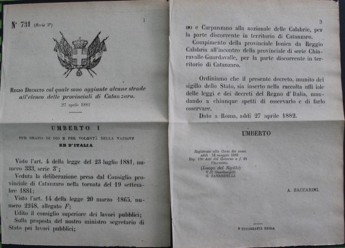Regio decreto umberto - umberto, i