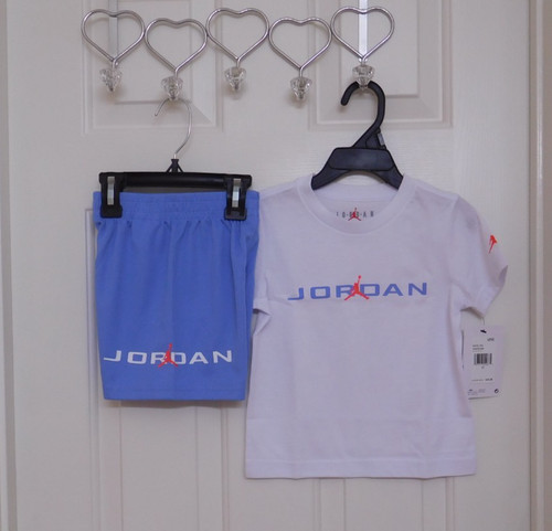 Nwt 2pc jordan white blue - nwt,