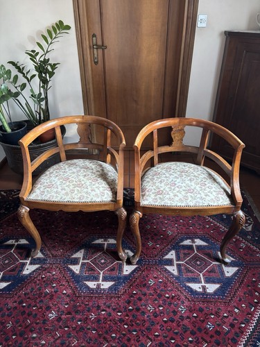 Poltroncine antiche noce - antiche,