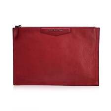 Givenchy Antigona Zip Mano Bolso de Cuero Rojo