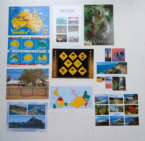 Australian postcards x10 - australian,
