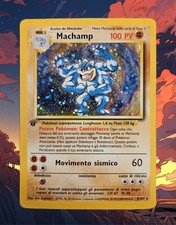Pokemon Machamp 8/102 Set Base - HOLO - PRIMA EDIZIONE - Ita - Vintage - GOOD