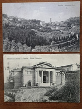 FIESOLE , FIRENZE , TOSCANA - LOTTO 2 CARTOLINE  - F. P.  VIAGGIATE NEL 1920 /22