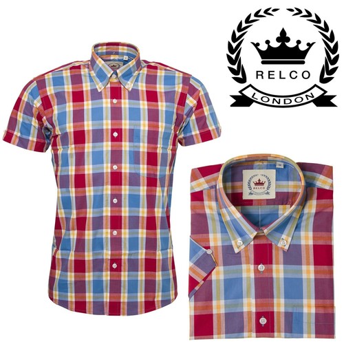 Relco camicia uomo rosso cielo - relco,