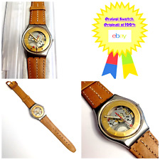 Swatch Gent Golden Sphere GX102 1988 Vintage Orologio da polso Anni 90 Quarzo