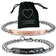 2x Bracciale Her King & His
