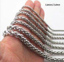Collana catena catenina 3 mm acciaio inox / necklace chain stainless steel