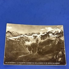 VALLE D'AOSTA LA PALESTRA ACROBATICA DELLA CONCA Bianco e nero  - Cartolina