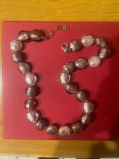 Collana di  Perle in vetro Di Murano Vintage Fatta A Mano