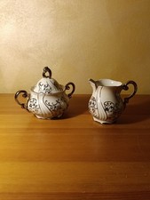 Set lattiera e zuccheriera in ceramica