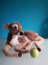 "TRUDI" grande peluche BAMBI Cerbiatto, colore beige e marrone, lunghezza 65 cm.