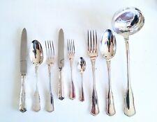 Servizio per 12 posate Ricci argento 800 pezzi 82, stile inglese, v. descrizione