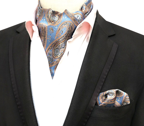 Cravatta uomo classica ascot - cravatta,