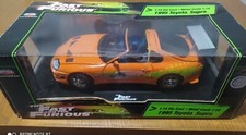 Brian's Toyota Supra 1:18 MK4 Fast and Furious Joyride  CON DIFETTI