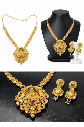 Collana indiana placcata - , oro