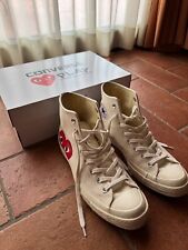 Scarpe Converse Comme des Garçons Play High Top Off White N. 42,5