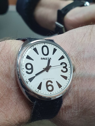 Orologio vintage raketa big - vintage,