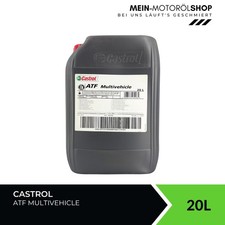 Olio cambio automatico Castrol ATF Multivehicle DATA RIEMPIMENTO 2016 JASO 1A 20 litri