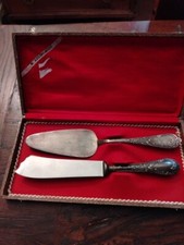 Antichita':paletta-coltello per dolci in argento 1000