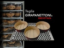 TEGLIA GIRAPANETTONI COLOMBE E LIEVITATI  60X40  SET DI 2 TEGLIE