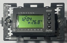 Termostato cronotermostato  Vemer Dafne Nero  Batteria  Da Incasso VE166500