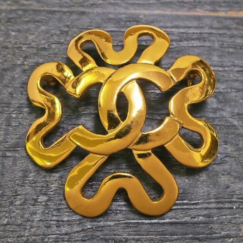 Spilla vintage chanel placcata - chanel,