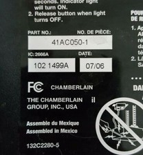 Liftmaster Chamberlain 41AC050-1 circuito stampato 315 MHz viola imparare SOLO SCHEDE