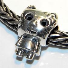 PERLINA VETRO DI MURANO AUTENTICA ARGENTO STERLING 925 ADATTA PERLE CHARM EUROPEO S 150