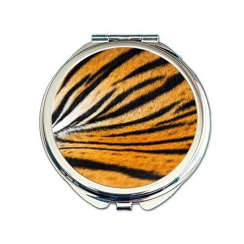 Tiger print pocket mirror - tiger,