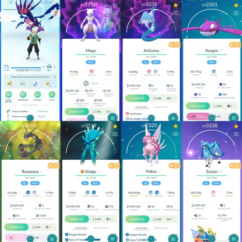 Poke lvl mega mewtwo - go, 71/