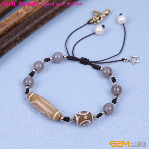 Bracciale agata marrone - bracciale,